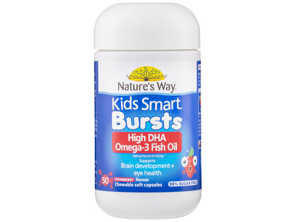 Nature’s Way Kids Smart Bursts Omega-3 Fish Oil Strawberry 50s