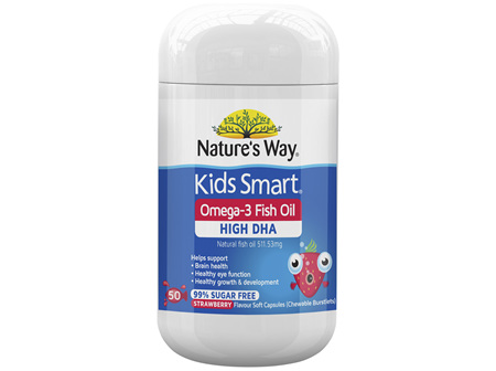Nature’s Way Kids Smart Bursts Omega-3 Fish Oil Strawberry 50s