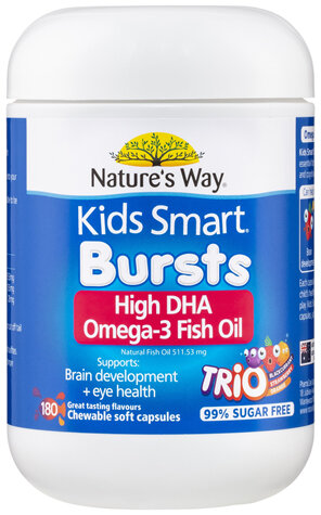 Nature's Way Kids Smart Bursts Omega-3 Fish Oil Trio 180s