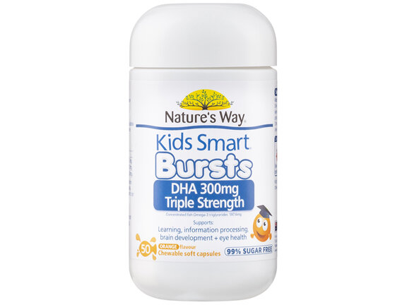 Nature's Way Kids Smart DHA 300mg Triple Strength 50's