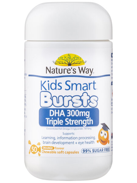 Nature's Way Kids Smart DHA 300mg Triple Strength 50's