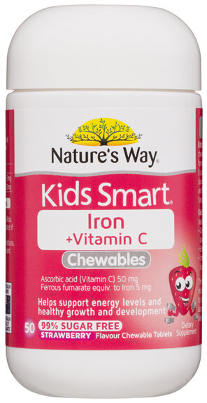 Nature's Way Kids Smart Iron + Vitamin C Chewable 50's