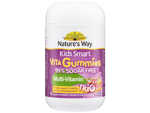 Nature's Way Kids Smart Vita Gummies 99% Sugar Free Multi-Vitamin Trio 75's