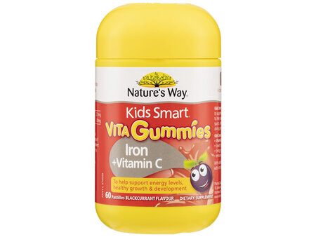 Nature's Way Kids Smart Vita Gummies Iron + Vitamin C 60's