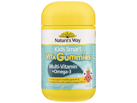 Nature's Way Kids Smart Vita Gummies Multi-Vitamin + Omega-3 50's