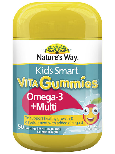 Nature's Way Kids Smart Vita Gummies Omega-3 + Multi 50's