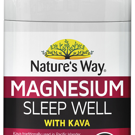 Nature's Way Magnesium Sleep Well with Kava 60 Tablets