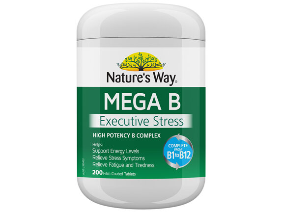 Nature's Way Mega B 200 Tablets