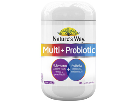 Nature's Way Multi + Probiotic 120 Capsules