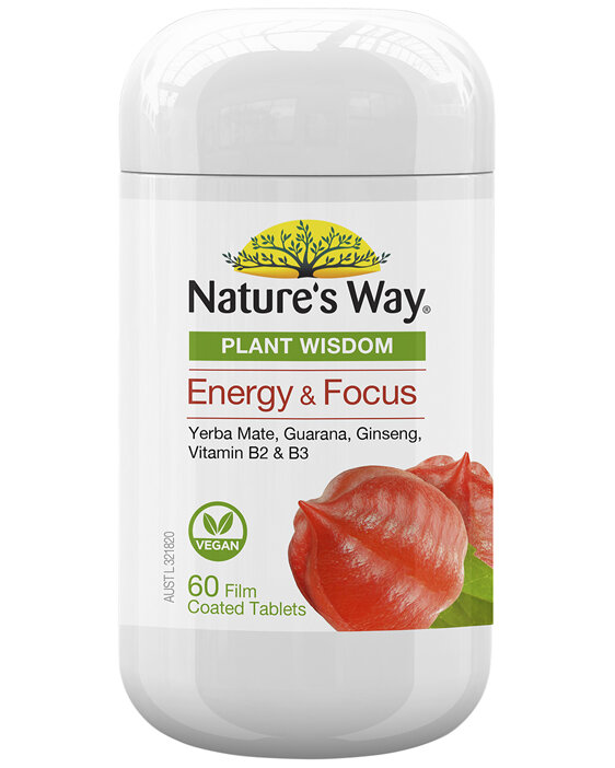 Nature's Way Plant Wisdom Energy 60 Tablets
