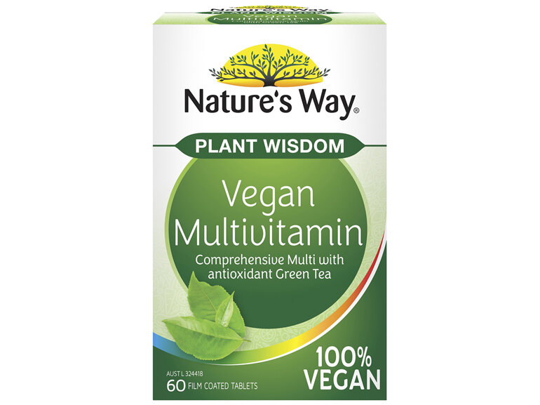 Nature's Way Plant Wisdom Vegan Multi 60 Tablets