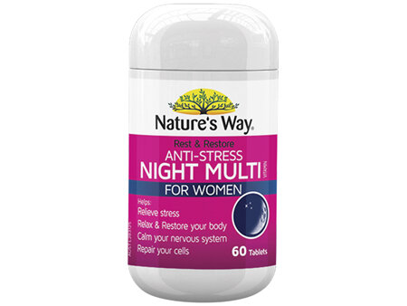 Nature's  Way Rest & Restore Anti Stress Night Multivitamin for Women
