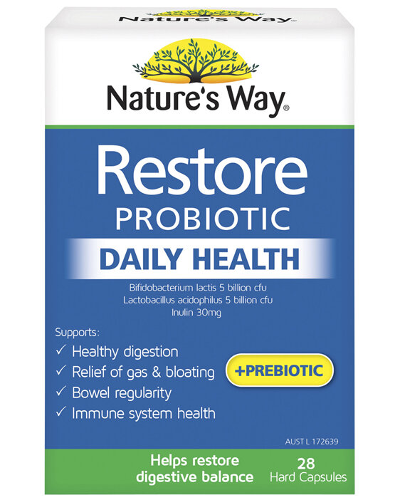 Nature's Way Restore Probiotic Daily Health 28 Capsules