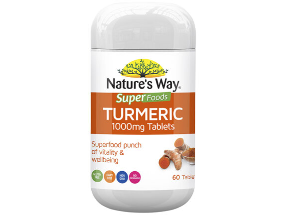 Nature's Way  Superfood Turmeric Tabs 1000mg 60s