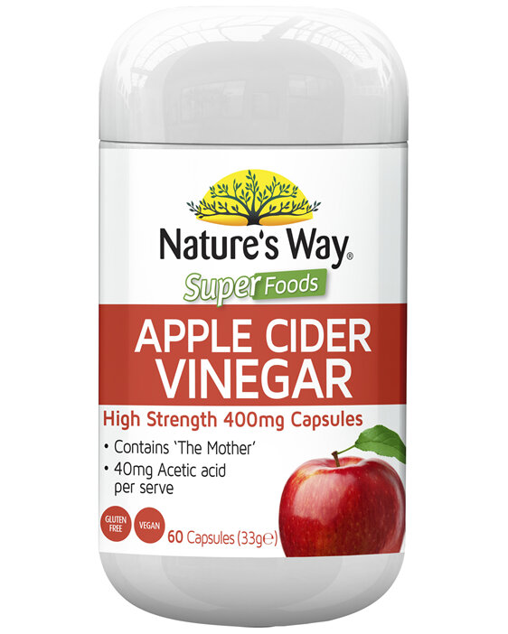 Nature's Way Superfoods Apple Cider Vinegar 400mg 60s