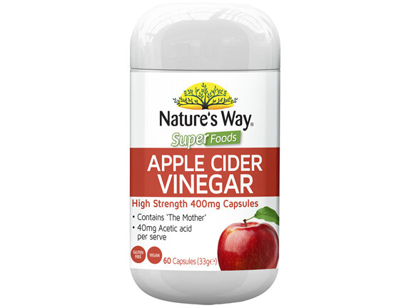 Nature's Way Superfoods Apple Cider Vinegar 400mg 60s