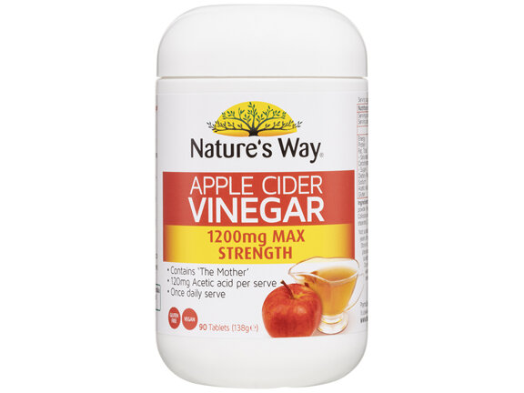 Nature's Way Superfoods Apple Cider Vinegar Max 1200mg 90s