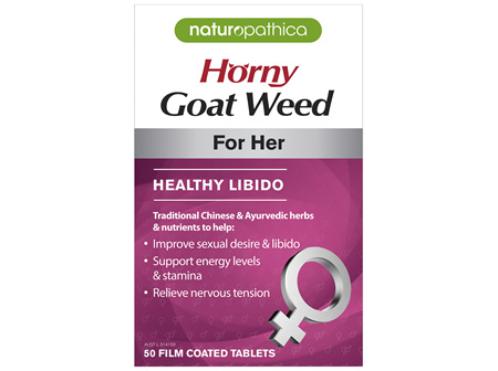 Naturopathica Horny Goat Weed For Her Libido Support Tablets 50 pack