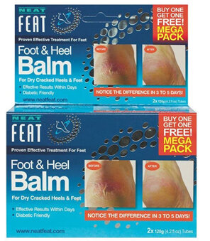 NEAT FEAT Foot & Heel Balm 2 For 1 75g