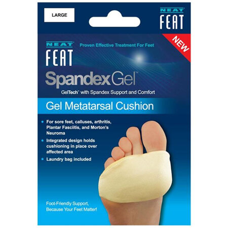 NEAT FEAT Spandex Gel Metatarsal Pad Large