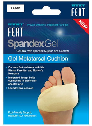 NEAT FEAT Spandex Gel Metatarsal Pad Large