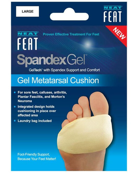 NEAT FEAT Spandex Gel Metatarsal Pad Large