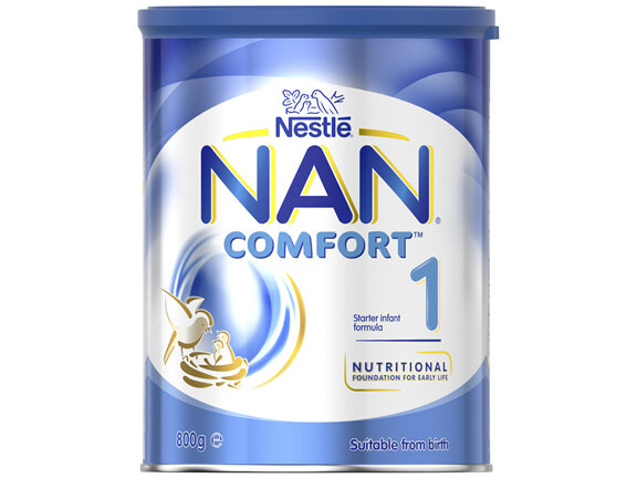 NESTLE NAN COMFORT 1 Starter 0-6 Months Baby Formula Powder 800g