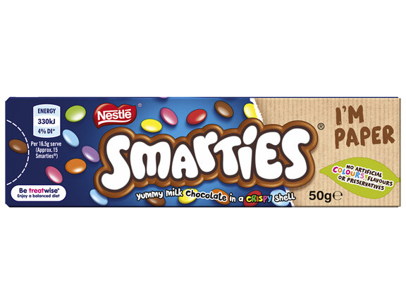 Nestle Smarties Milk Chocolate Carton 50g