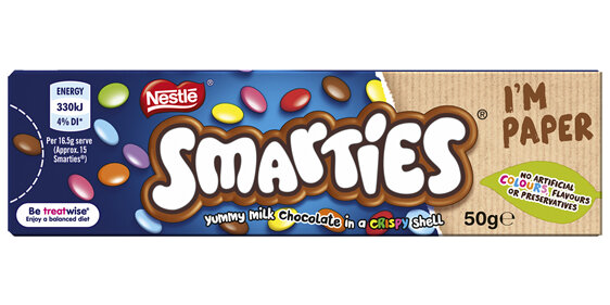 Nestle Smarties Milk Chocolate Carton 50g