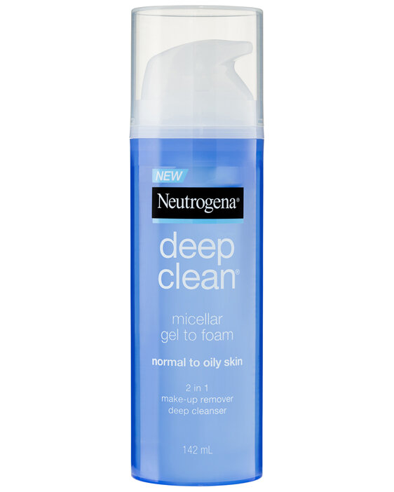 Neutrogena Deep Clean Micellar Gel to Foam Normal To Oily Skin Make-up Remover And Deep Cleanser