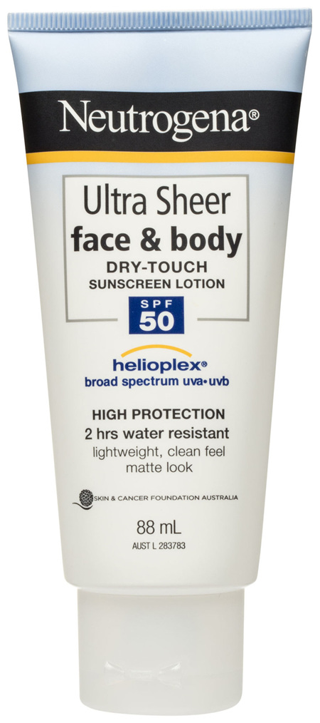 Neutrogena Ultra Sheer Face & Body Dry Touch Sunscreen Lotion SPF 50 88mL