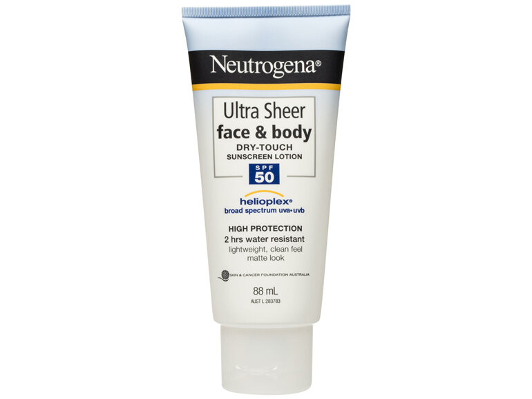 Neutrogena Ultra Sheer Face & Body Dry Touch Sunscreen Lotion SPF 50 88mL