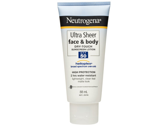 Neutrogena Ultra Sheer Face & Body Dry Touch Sunscreen Lotion SPF 50 88mL