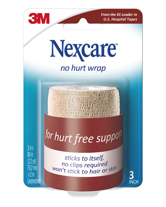 Nexcare™ No Hurt Wrap Tan 75mm x 2m
