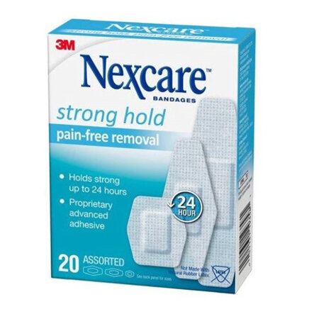 Nexcare Strong Hold Bandages Assorted 20s