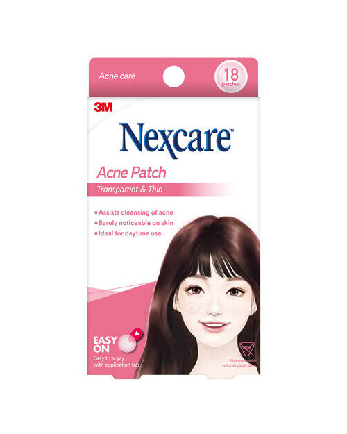 Nexcare Transparent & Thin Acne Patch 18s