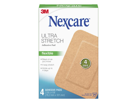 Nexcare™ Ultra Stretch Flexible Adhesive Pad 4's