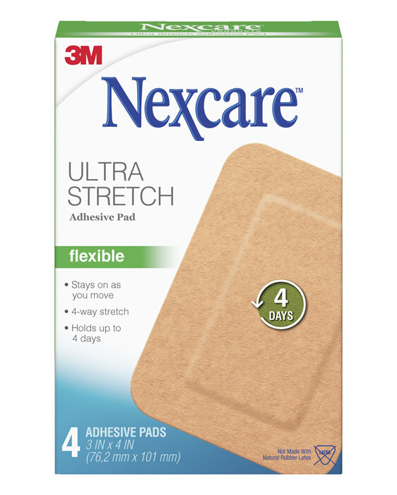Nexcare™ Ultra Stretch Flexible Adhesive Pad 4's