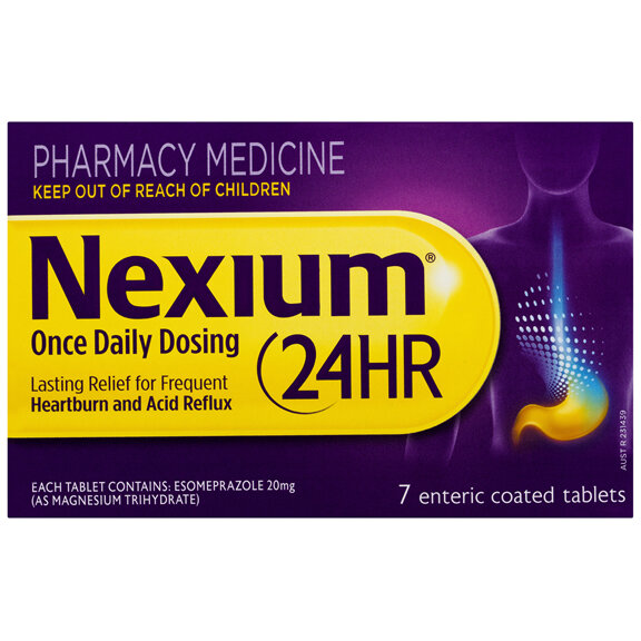 Nexium 24HR Once Daily Dosing Tablets 7 Pack