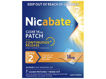 Nicabate Clear Patch Nicotine 14mg 7 Pack