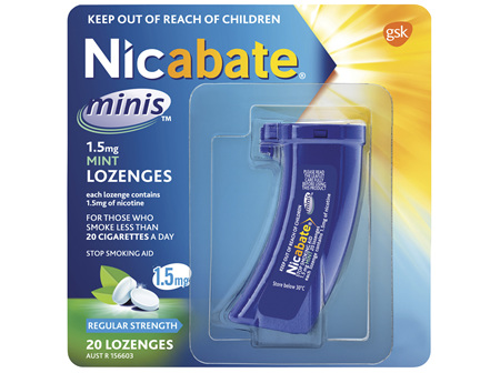 Nicabate Minis Quit Smoking Lozenge 1.5mg 20 pieces