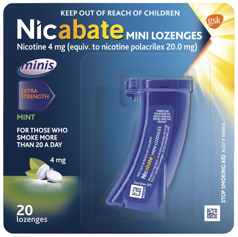 Nicabate Minis Quit Smoking lozenge 4 mg 20 pieces