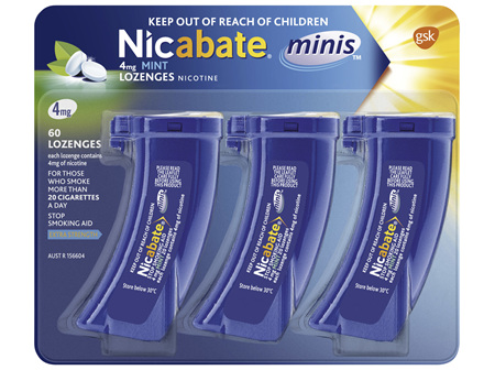 Nicabate Minis Quit Smoking lozenge 4 mg 60 pieces