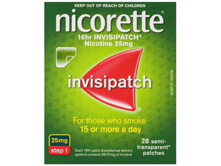 Nicorette Invisipatch Step 1 25mg 28pk