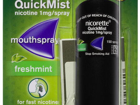 Nicorette Quit Smoking QuickMist Nicotine Mouth Spray Freshmint 150 Pack