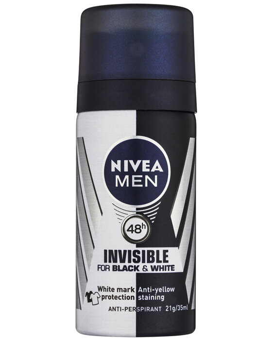 NIVEA Black & White Invisible Original Mini Deodorant 35mL