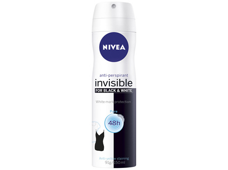 Nivea Black & White Invisible Pure 150mL