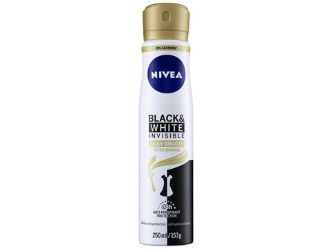 NIVEA Black & White Invisible Silky Smooth Aerosol 250ml