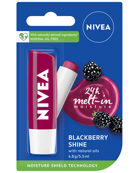 NIVEA Blackberry Shine Lip Balm 4.8g