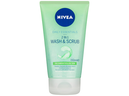 NIVEA Daily Essentials 2-in-1 Wash & Scrub 150ml